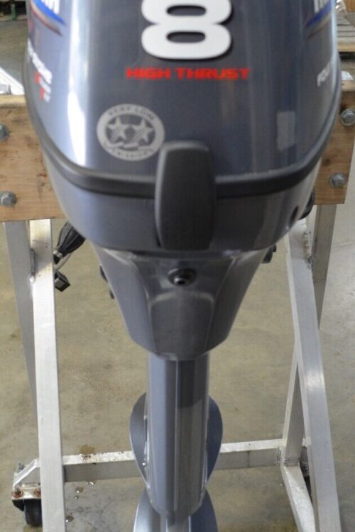 2004 Yamaha 8hp high thrust 4-stroke 20in Remote outboard motor