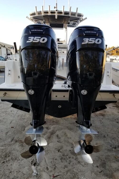 Twin 2019 Mercury 350hp Verado 4-Sroke Outboard Motor