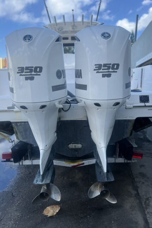 2012 PAIR YAMAHA 350HP 4 STROKE OUTBOARD MOTORS WITH 30″ SHAFTS